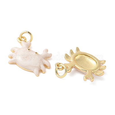 Латунь эмаль подвески KK-CJC0013-10G-01-RS-1