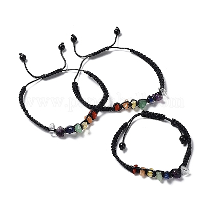 Wholesale 15 pcs Natural Gemstone Bracelet Stretch Chip Beads Crystal  Bracelets