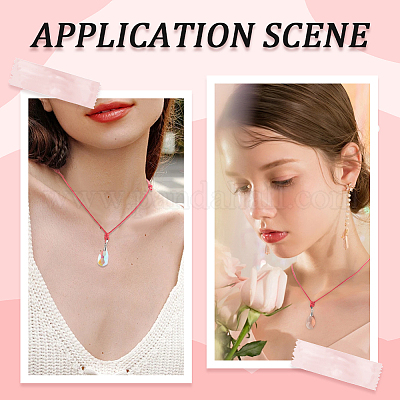 20шт регулируемый вощеный полиэстеровый шнур для изготовления ожерелья AJEW-SC0003-92A-1