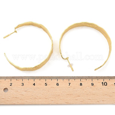 Messing Ohrstecker&nbsp;X-EJEW-F273-10G-1