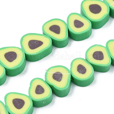 Avocado Polymer Clay Slices