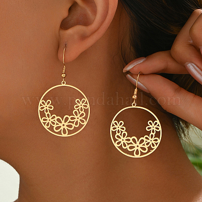 Элегантные железные серьги-подвески CU1460-2-1