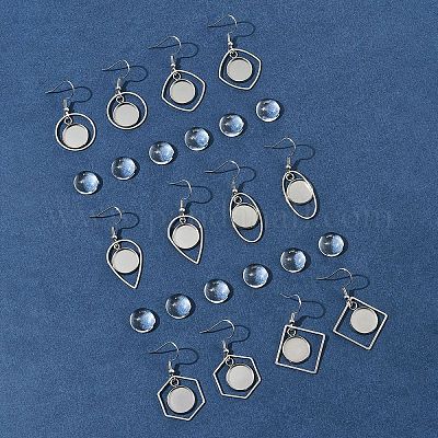 Комплект висячих сережек своими руками DIY-FS0008-23-1