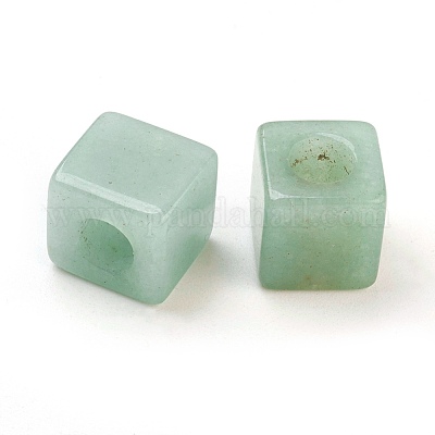 Натуральный зеленый авантюрин европейский бисер X-G-F580-B03-1