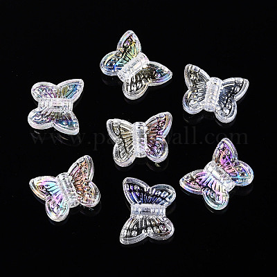 Прозрачные пластиковые бусины&nbsp;KY-N026-36-1