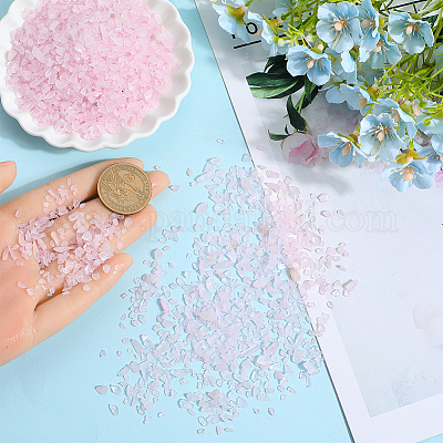 500 г бусинок из натурального розового кварца G-SP0001-06-1