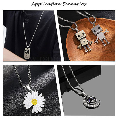 50 шт. защелкивающиеся дужки из нержавеющей стали 304 STAS-UN0044-80-1