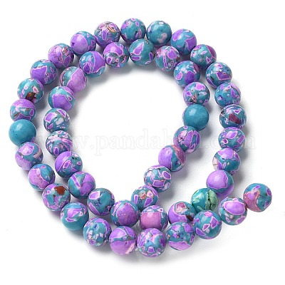 Окрашенные синтетические нити из имперской яшмы G-C168-02D-1