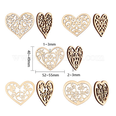 Неокрашенного дерева подвески WOOD-I004-35-1