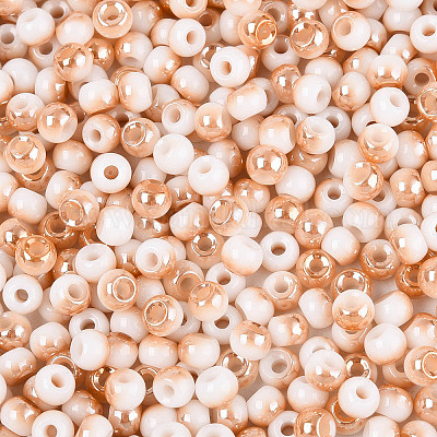 6/0 полупокрытая стеклянная бусина SEED-N008-04F-1