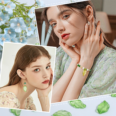 80шт прозрачные стеклянные подвески GLAA-SC0002-43A-1