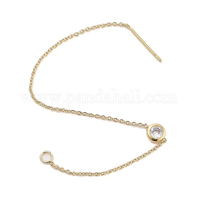 Покрытие стойки латунная проволока для ушей KK-N255-08G-A-RS-1