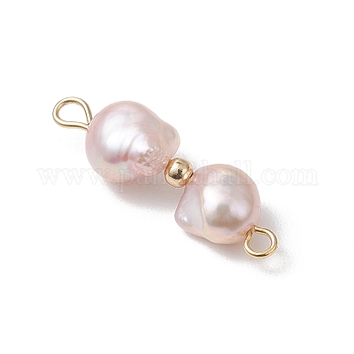 Натуральные жемчужные подвески-коннекторы в виде картофеля&nbsp;PALLOY-JF04902-1