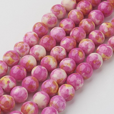 Естественно океан белый нефритовый шарик нити G-G916-8mm-03-1