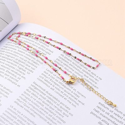 Ожерелья из звеньевой цепи из нержавеющей стали 304 NJEW-JN03084-03-1