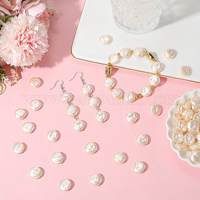 100 шт. Абс пластик имитация жемчуга бусины OACR-LT0001-07-1