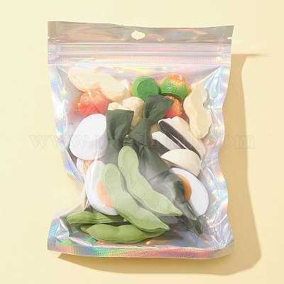 28шт 7 стиля непрозрачная смола имитация пищевых кабошонов RESI-FS0001-37-1