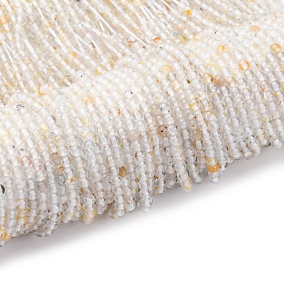 Бусины из натурального белого топаза G-RM2025-B04-3mm-1