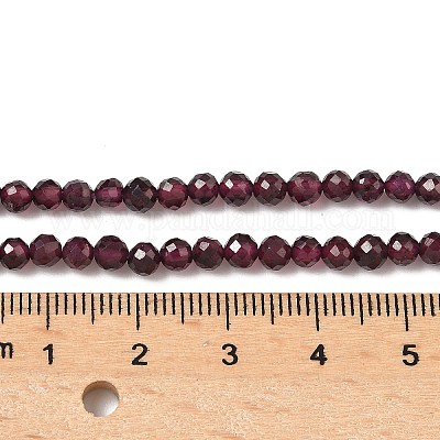 Гранат природный бисер нитей G-RM250101-C31-1