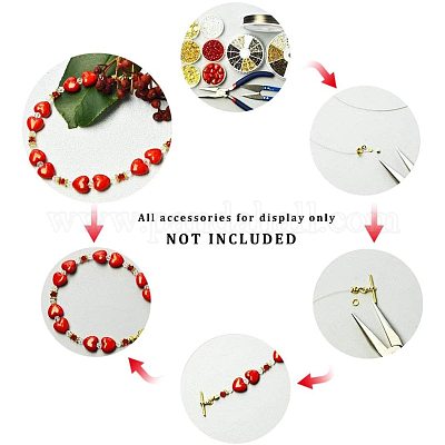 Зажимные бусины из латуни KK-PH0036-13-1