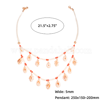 Колье в богемном стиле NJEW-PH0001-11-1