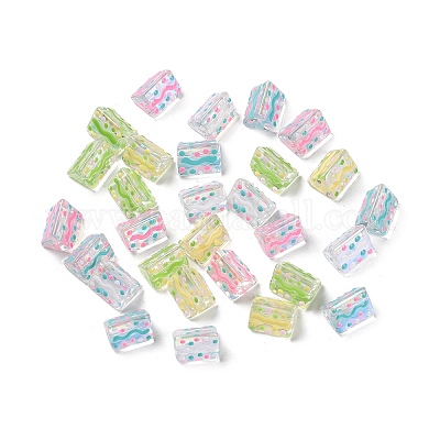 Прозрачные стеклянные бусины GLAA-C026-02C-1