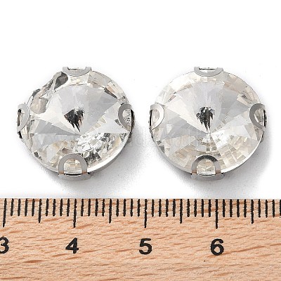 Плоская круглая вышивка стразами RGLA-L028-07E-01-1