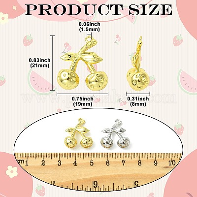 6шт 2 цвета латунные подвески KK-CJ0003-12-1