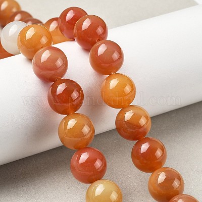 Природные многоцветные агат бисер пряди G-A261-B08-14mm-1