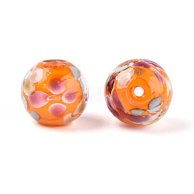 Бусы лэмпворк ручной работы LAMP-T007-04M-1