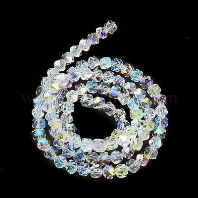 Гальванические стеклянные бусины X-EGLA-L018-B-AB05-1