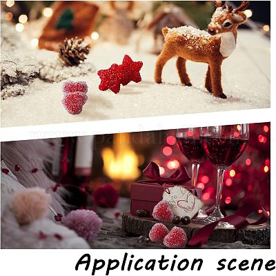 12 шт. 2-х видов смоляных бусин на день святого Валентина RESI-FH0001-26-1