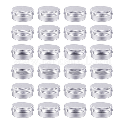 BENECREAT 10 Pack 5 OZ Tin Cans Screw Top Round Aluminum Cans Screw Lid  Containers - Great for Store Spices, Candies, Tea or Gift Giving (Gold)