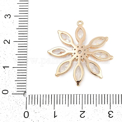 Латунные микро проложить кубического циркония подвески KK-Q026-12G-1