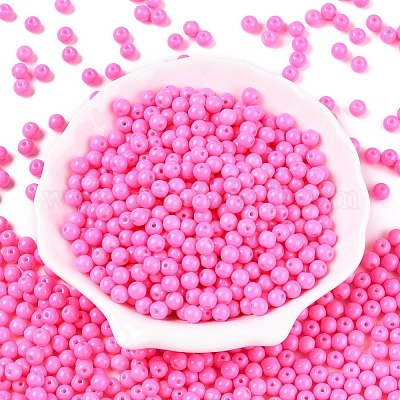 Непрозрачная выпечка окрашены стеклянные бусины DGLA-T004-02J-1