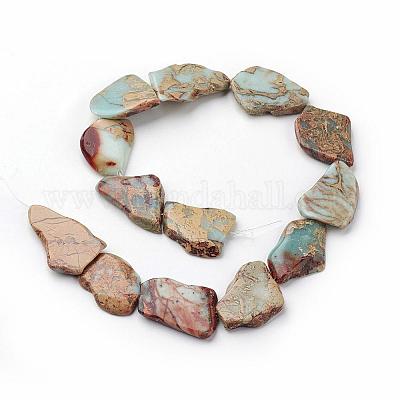 Натуральные бусины из аква терра яшмы G-D857-02-1