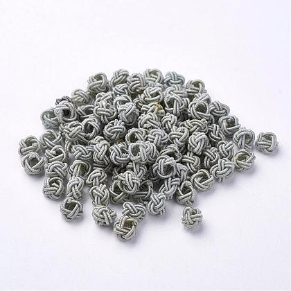 Polyester Weave Beads WOVE-N002-07-1