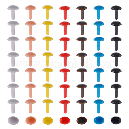 Gorgecraft 112 Stück 7 Farben Bastelpuppenaugen aus Kunststoff KY-GF0001-38-1