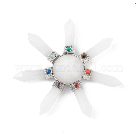 Чакра природный кристалл кварца энергетическая башня пирамида G-L524-08P-07-1