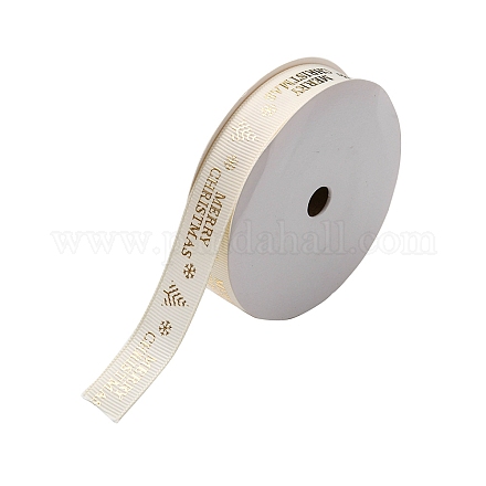 Flaches Ripsband aus Polyester mit Weihnachtsmotiv OCOR-YWC0001-01A-01-1