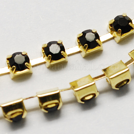 Cadenas de strass Diamante de imitación de bronce CHC-S12-08C-1
