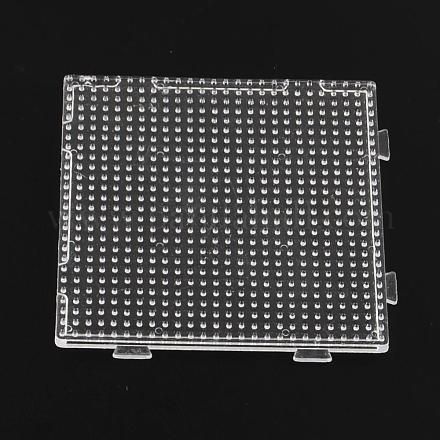 Pegboards cuadrados para mini cuentas hama beads 3x2.5mm X-DIY-Q009-08-1