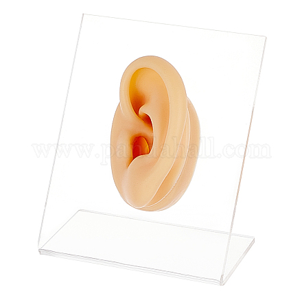 Moule d'affichage d'oreille gauche en silicone souple EDIS-WH0021-14B-1