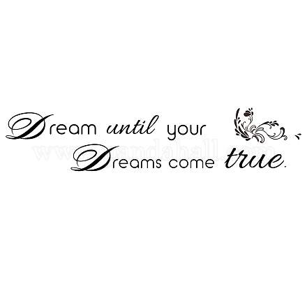 PVC Quotes Wall Sticker DIY-WH0200-015-1
