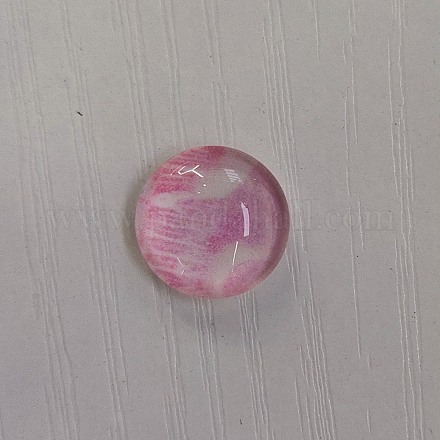 Glass Cabochons GLAA-WH0025-30B-1
