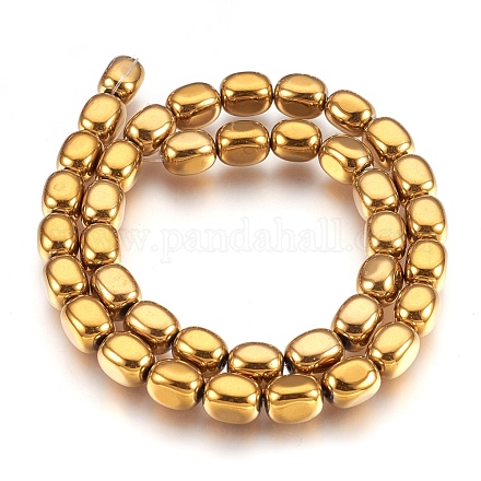 Chapelets de perles en hématite synthétique sans magnétique G-I208-14-C-1