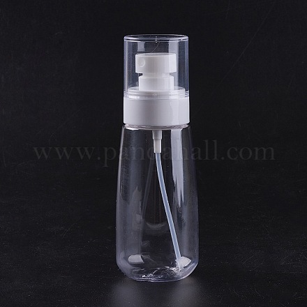 100ml透明petgプラスチックスプレーボトル  透明  13.5x4.6cm  容量：100ミリリットル MRMJ-WH0015-01-100ml-1