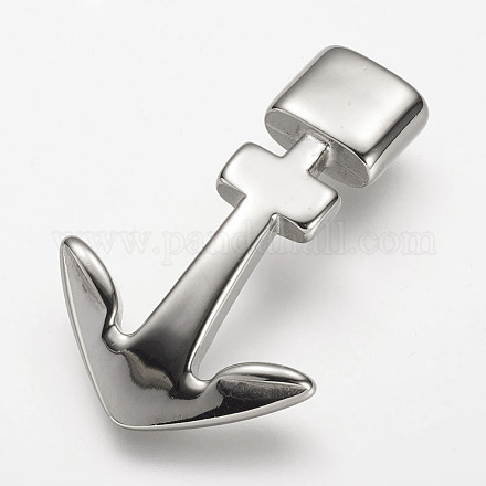 304 Stainless Steel Anchor Hook Clasps STAS-F063-55-1