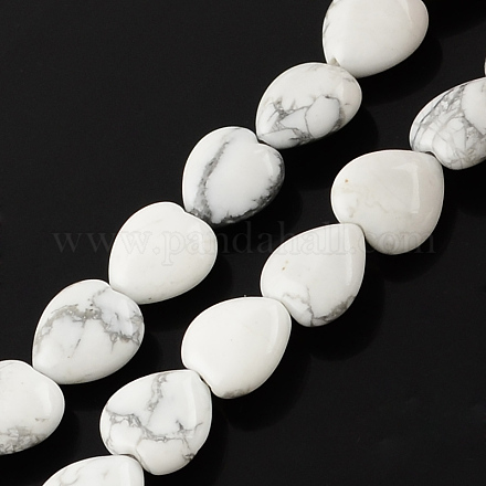 Chapelets de perles de howlite naturelle X-G-R190-21-1