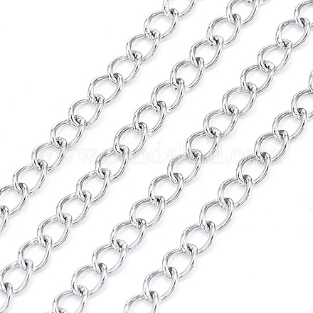 304 Stainless Steel Curb Chains CHS-F006-04A-P-1